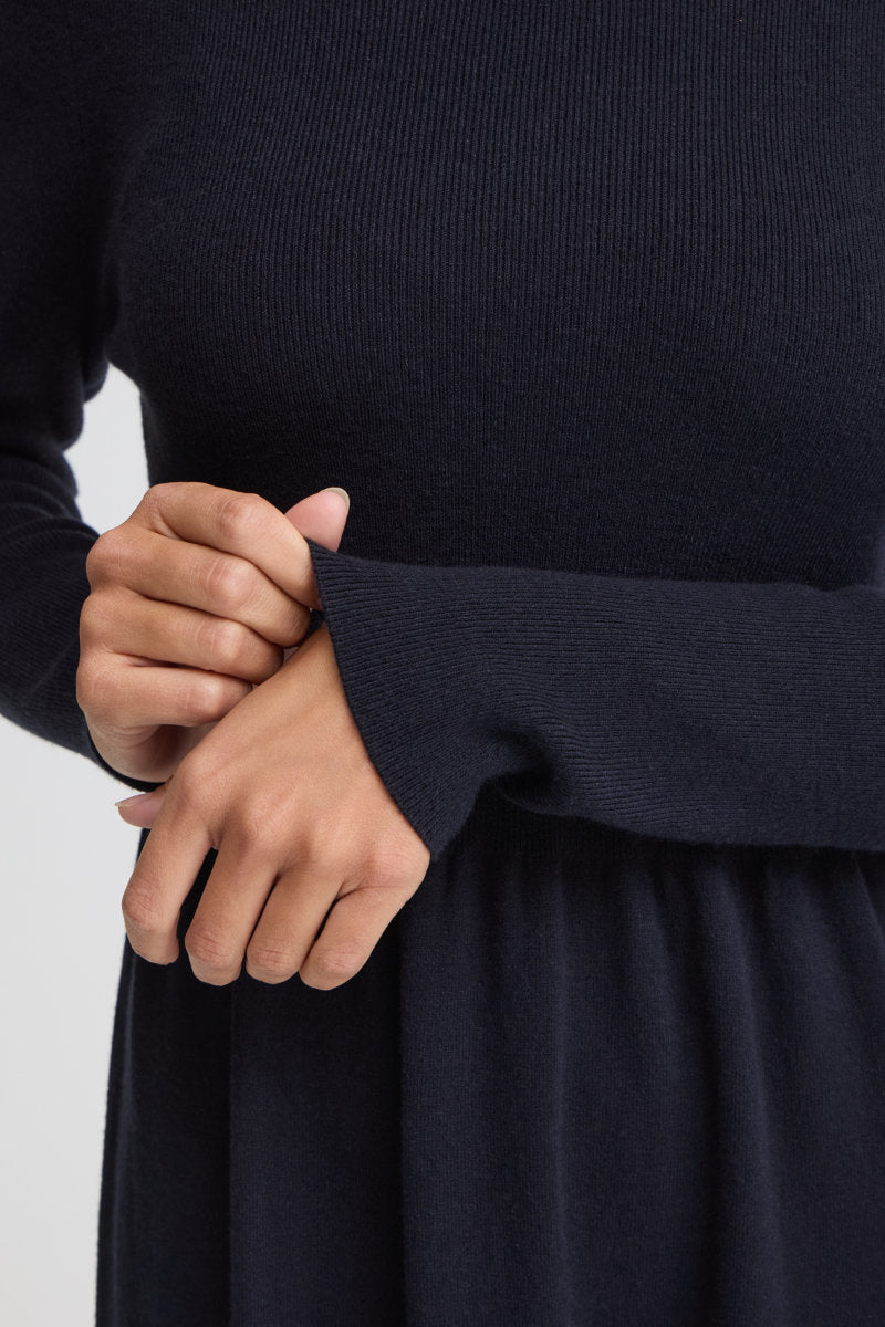 Dedina knit dress, dark navy
