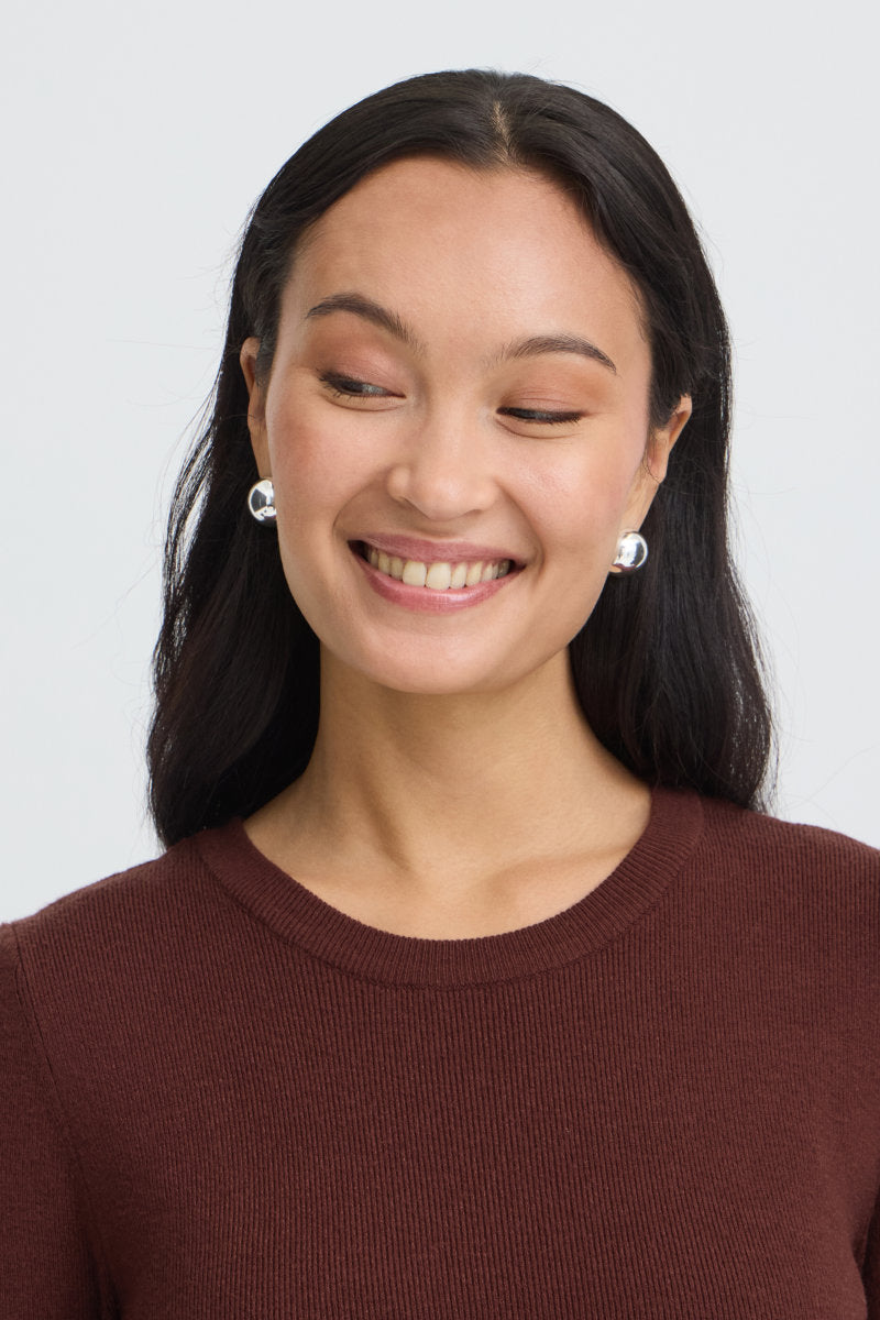 Dedina knit dress, russet