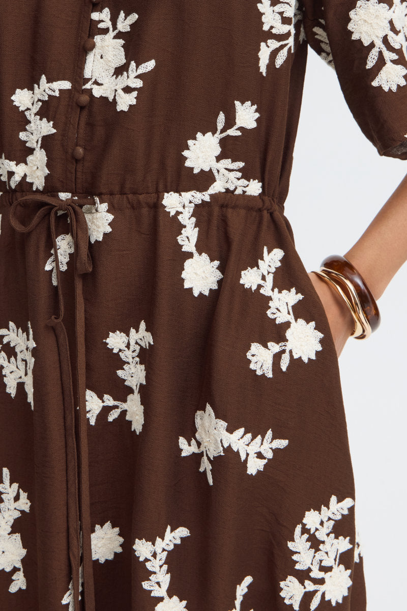 Jofinas dress, chocolate