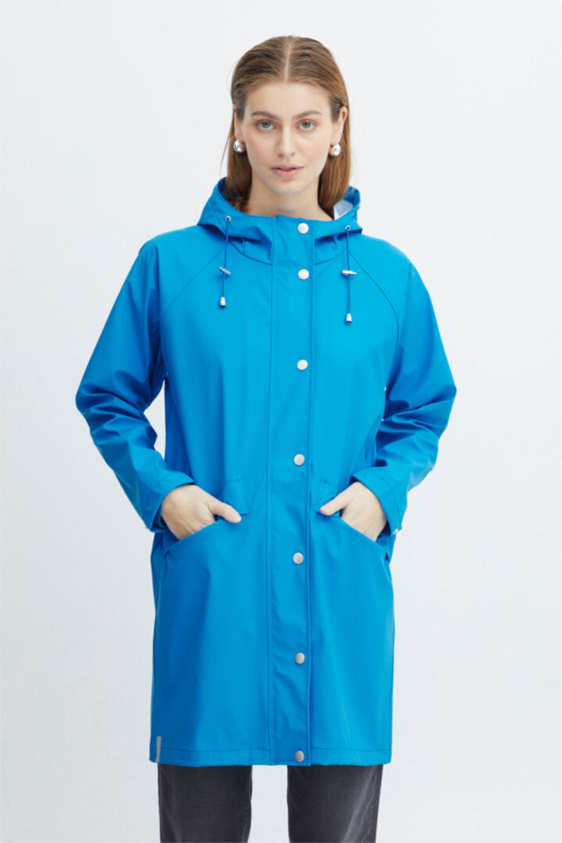 Tazi raincoat, french blue