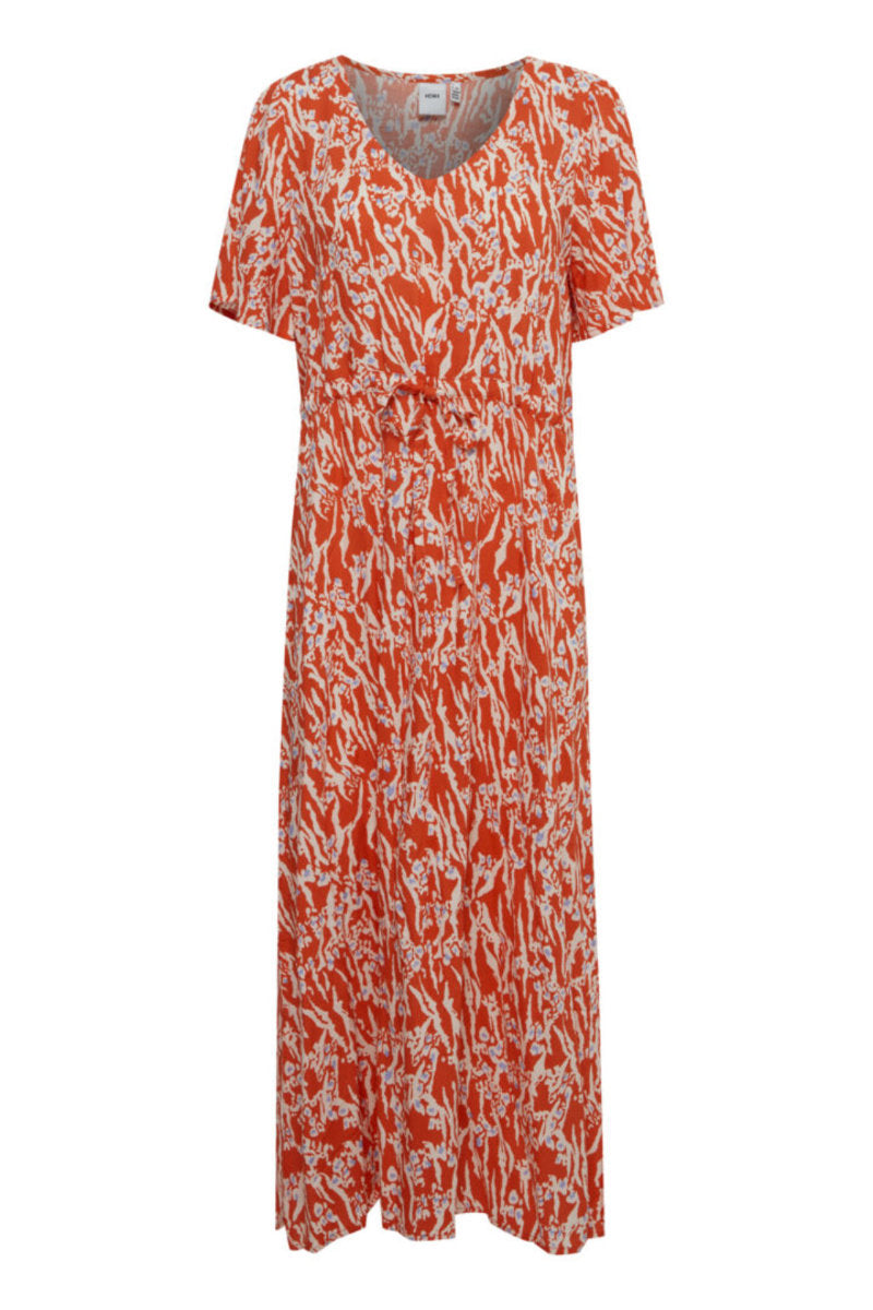 Vera dress, mandarin red