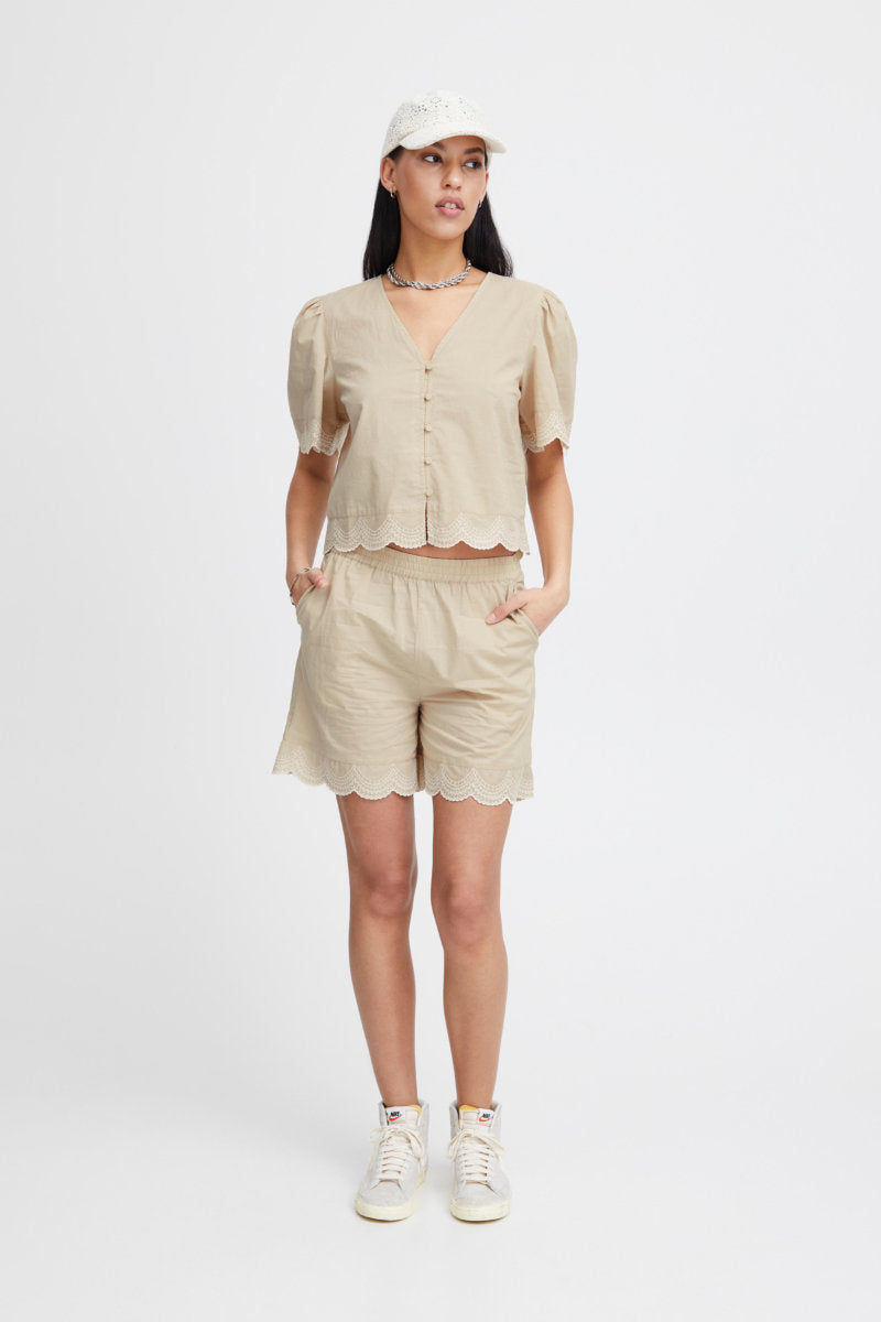 Saidi shorts, stone