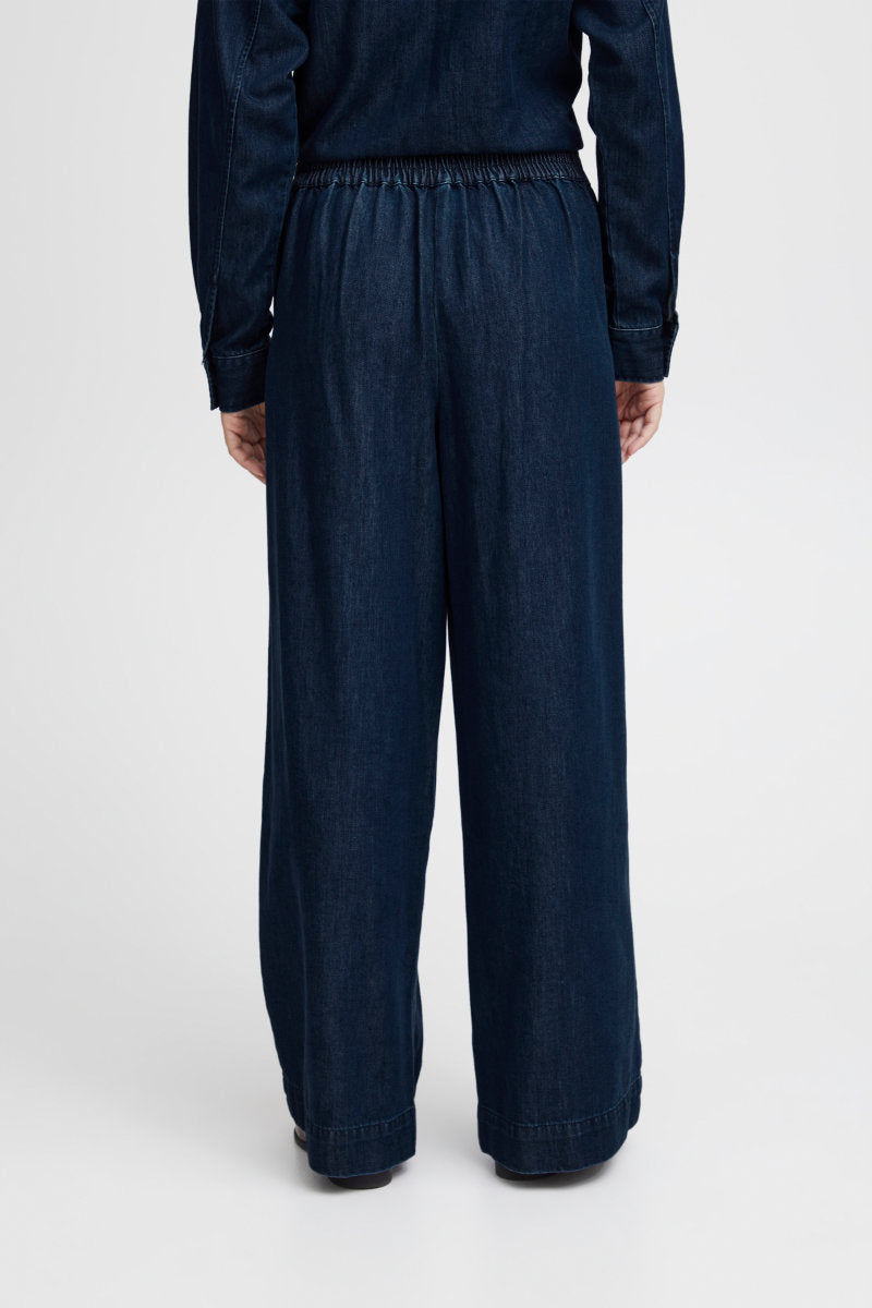 Aubrey wide leg trousers, denim