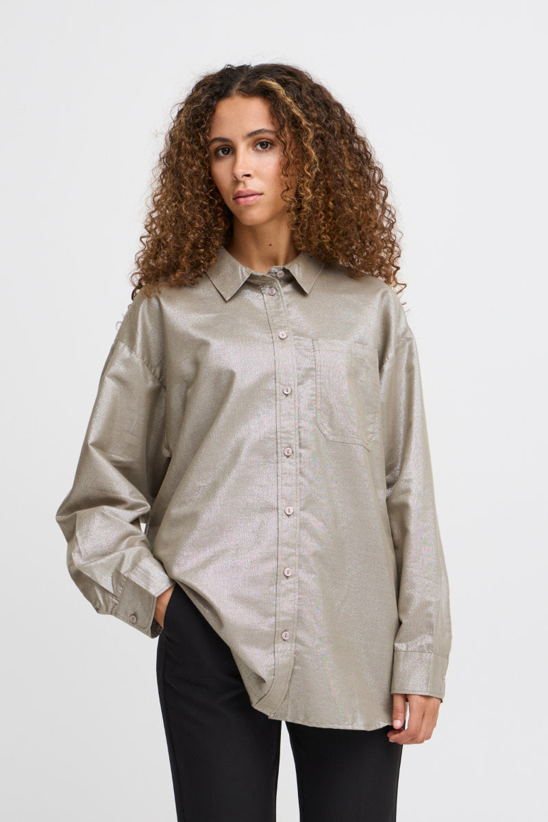 Houlo shirt, silver oyster