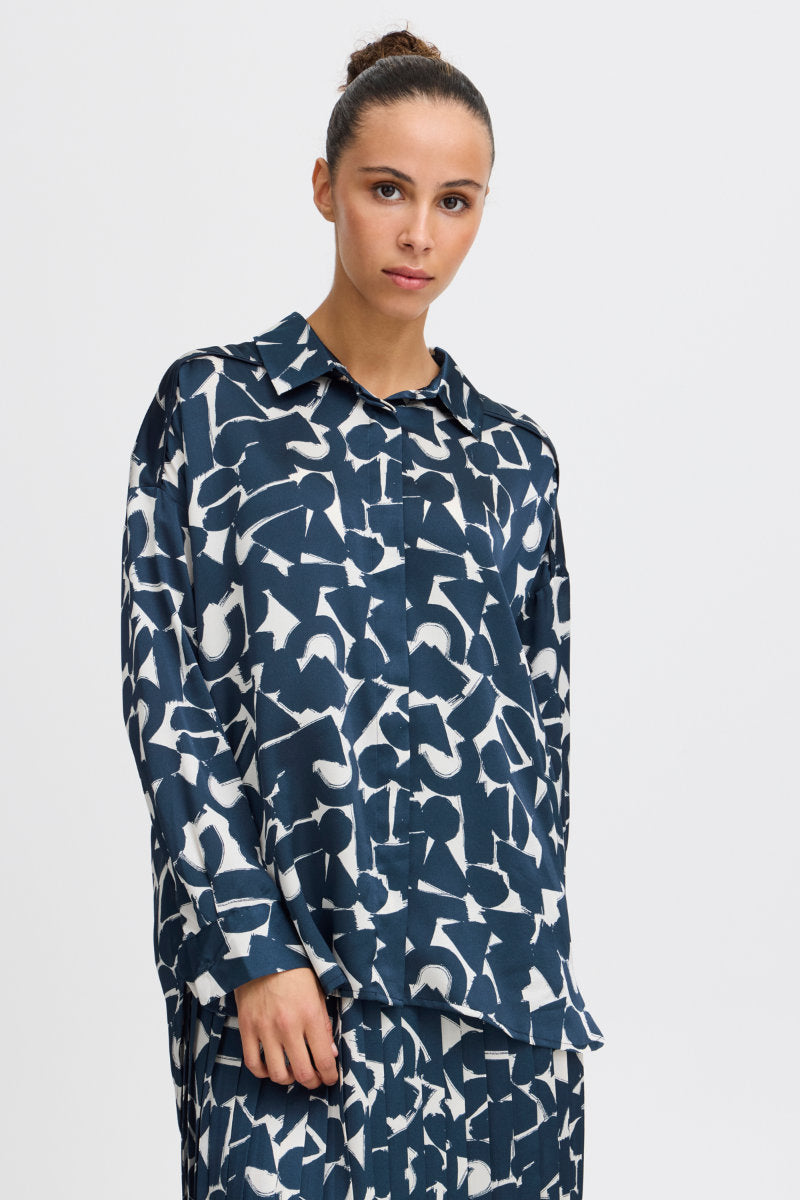 Graphi shirt, navy