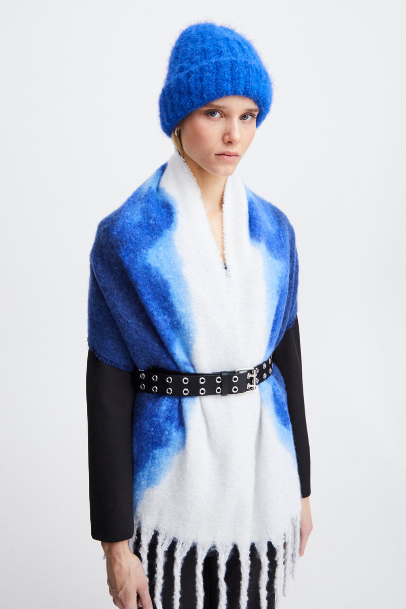 Siema scarf, blue ombre