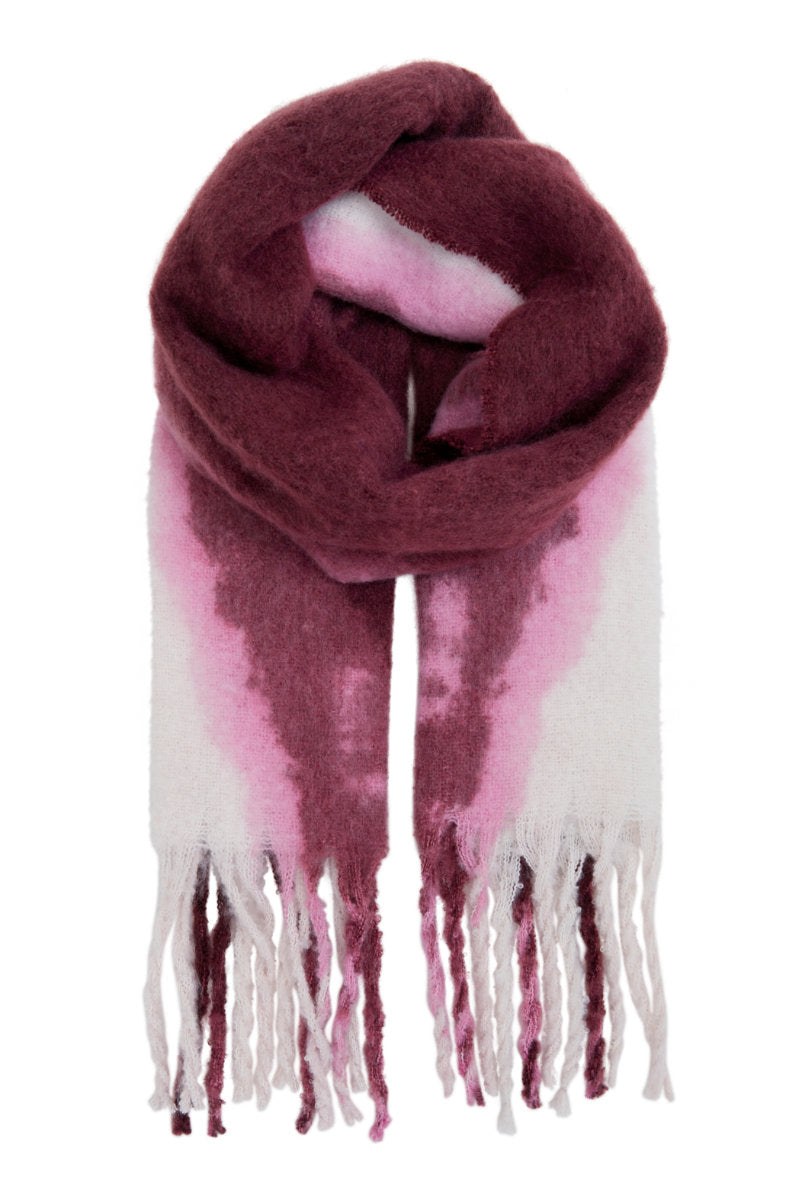 Siema scarf, wine ombre