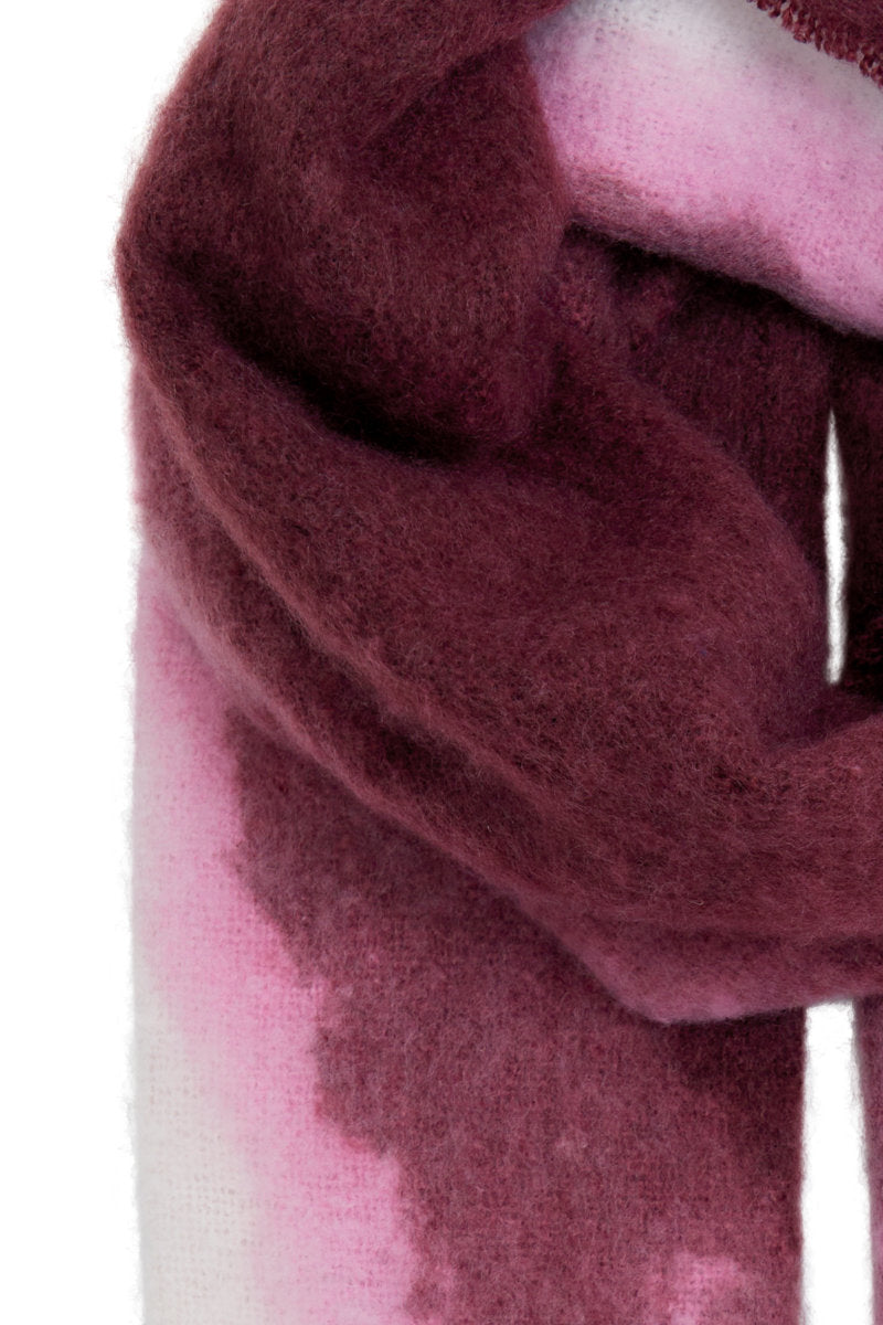 Siema scarf, wine ombre