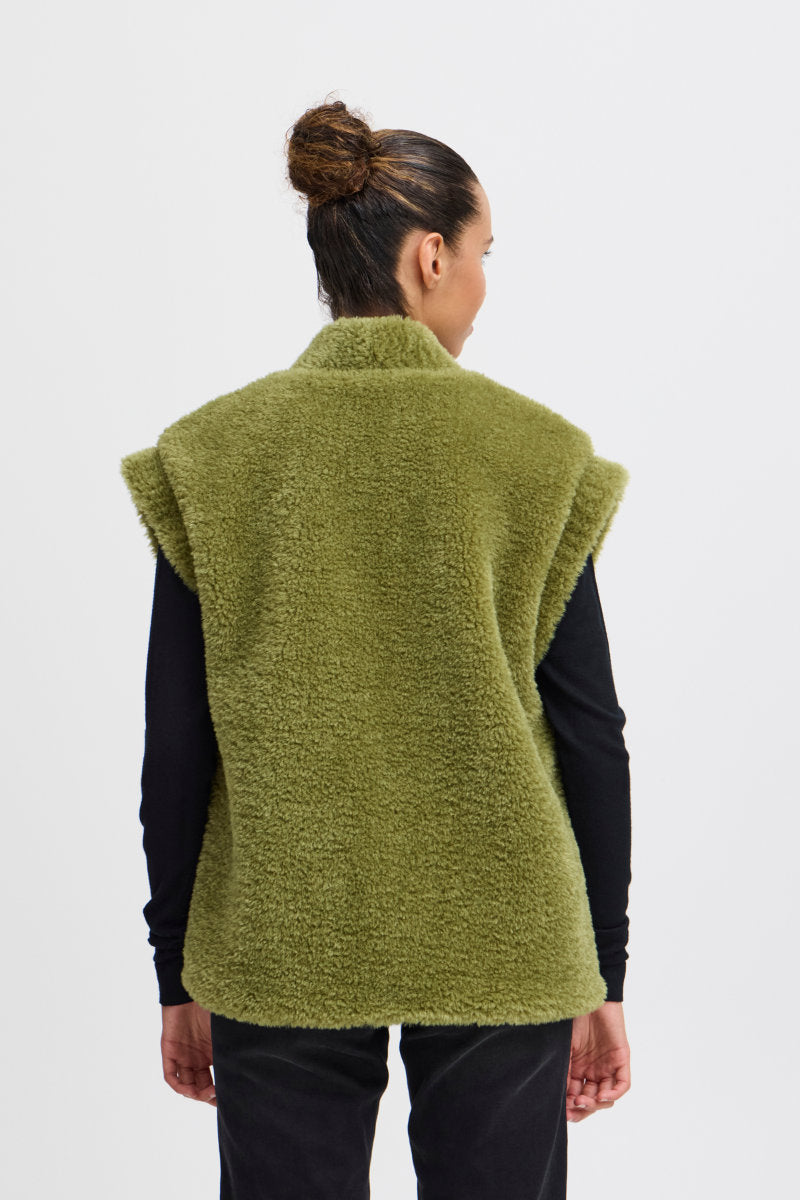 Gizla gilet, olive