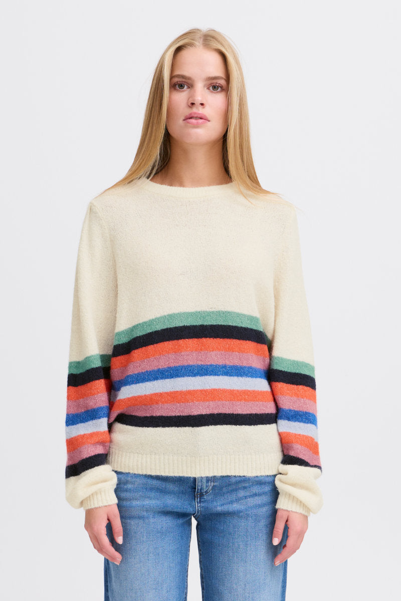 Dusty stripe jumper, multi colour