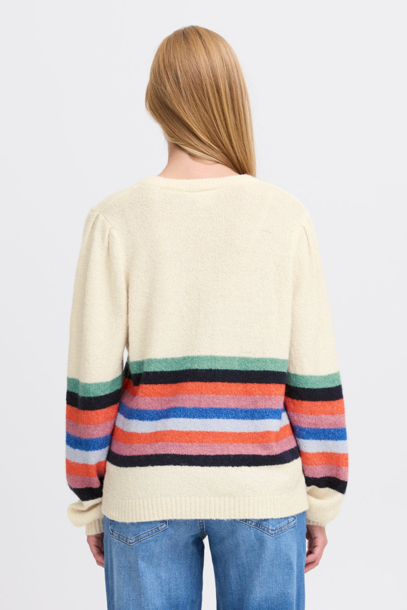 Dusty stripe jumper, multi colour