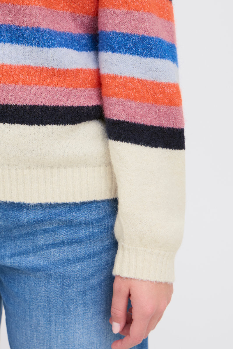 Dusty stripe jumper, multi colour