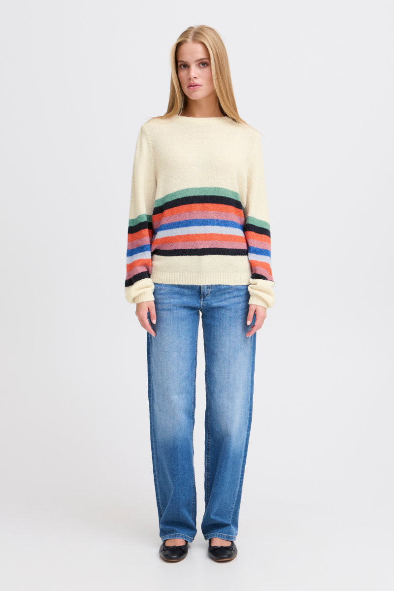 Dusty stripe jumper, multi colour