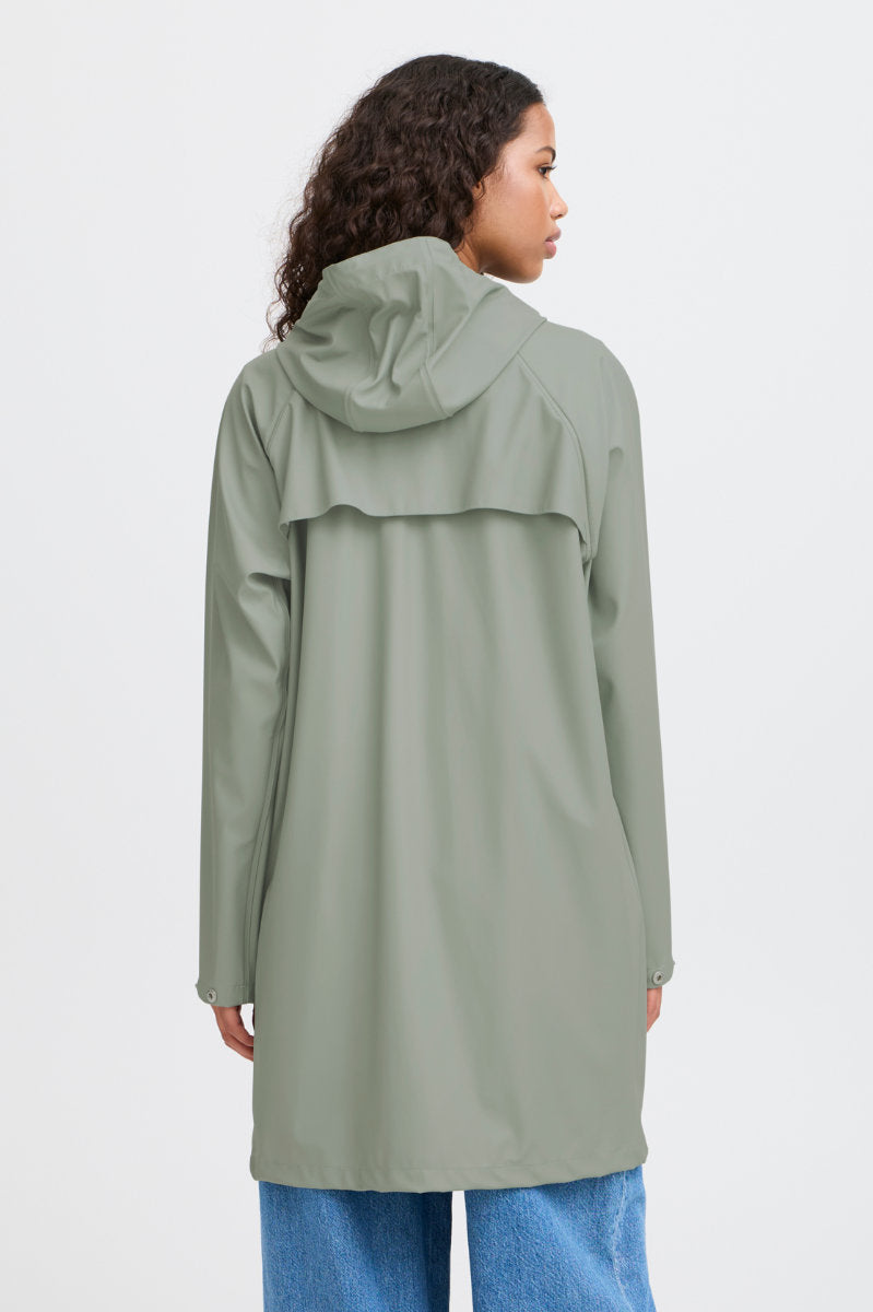 Tazi raincoat, sea green