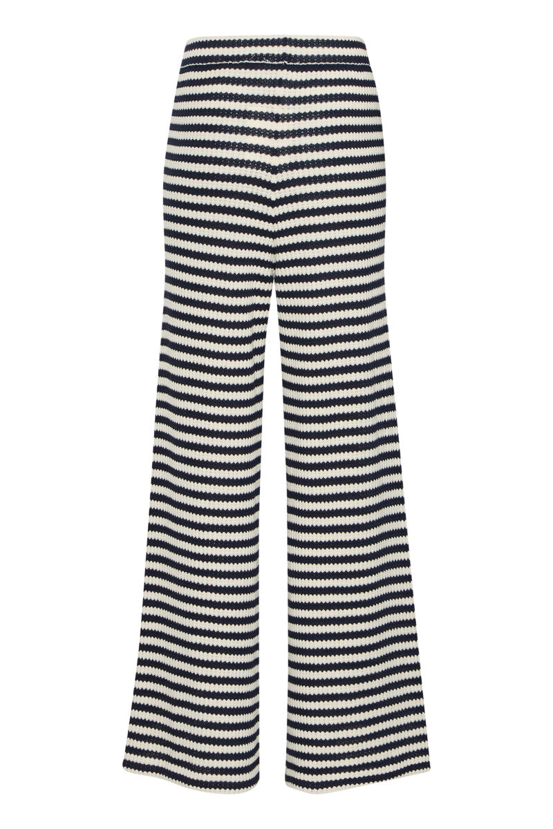 Lorianna stripe trousers, navy/ivory