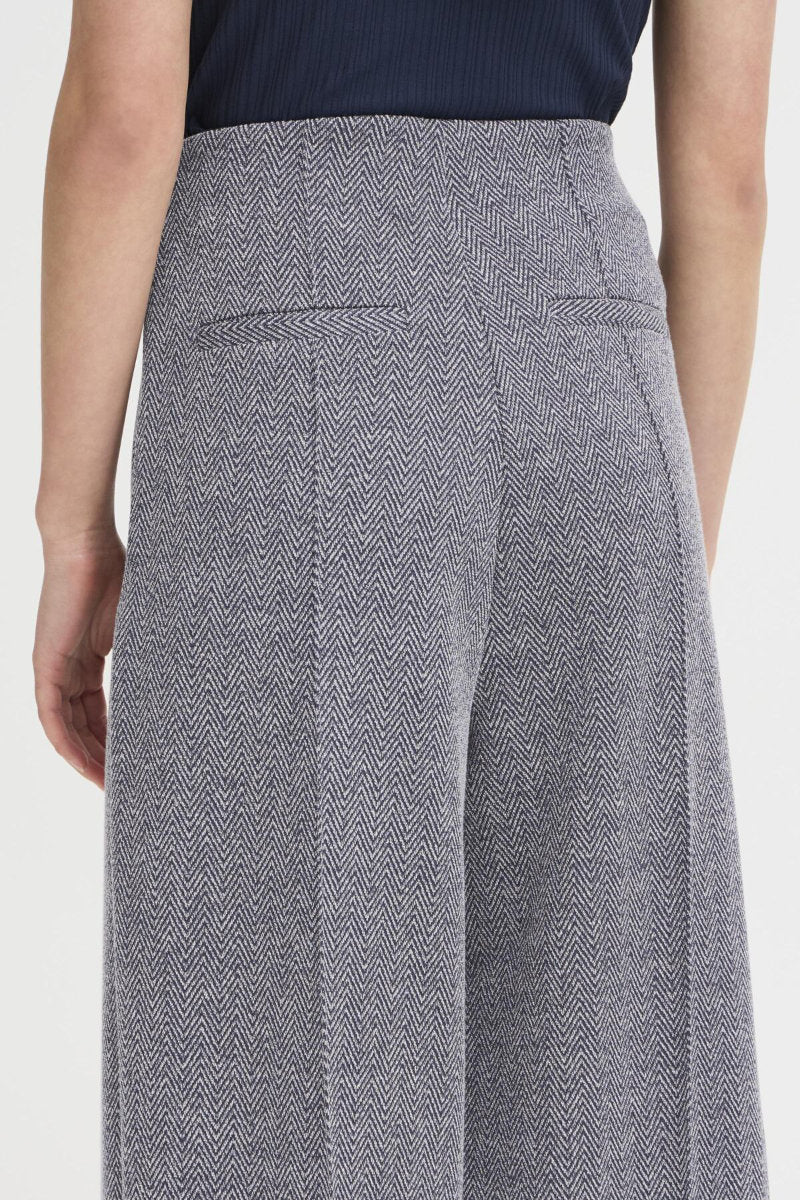 Kate herringbone trousers, navy