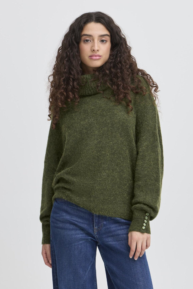 Kamara jumper, olive green