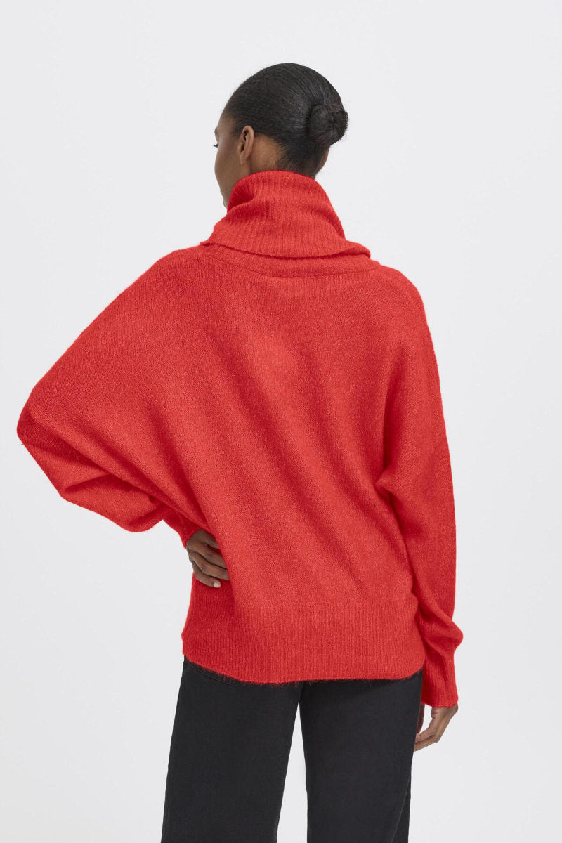 Kamara jumper, fiery red