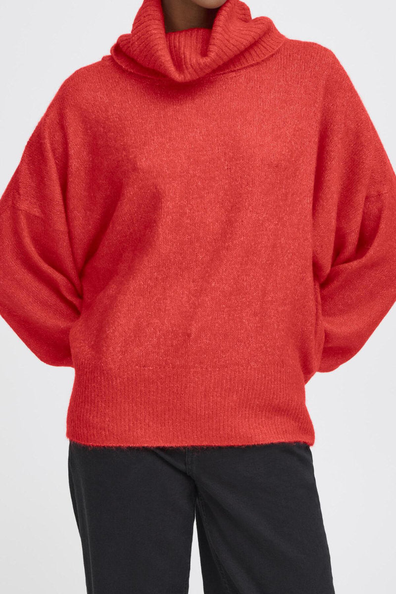 Kamara jumper, fiery red