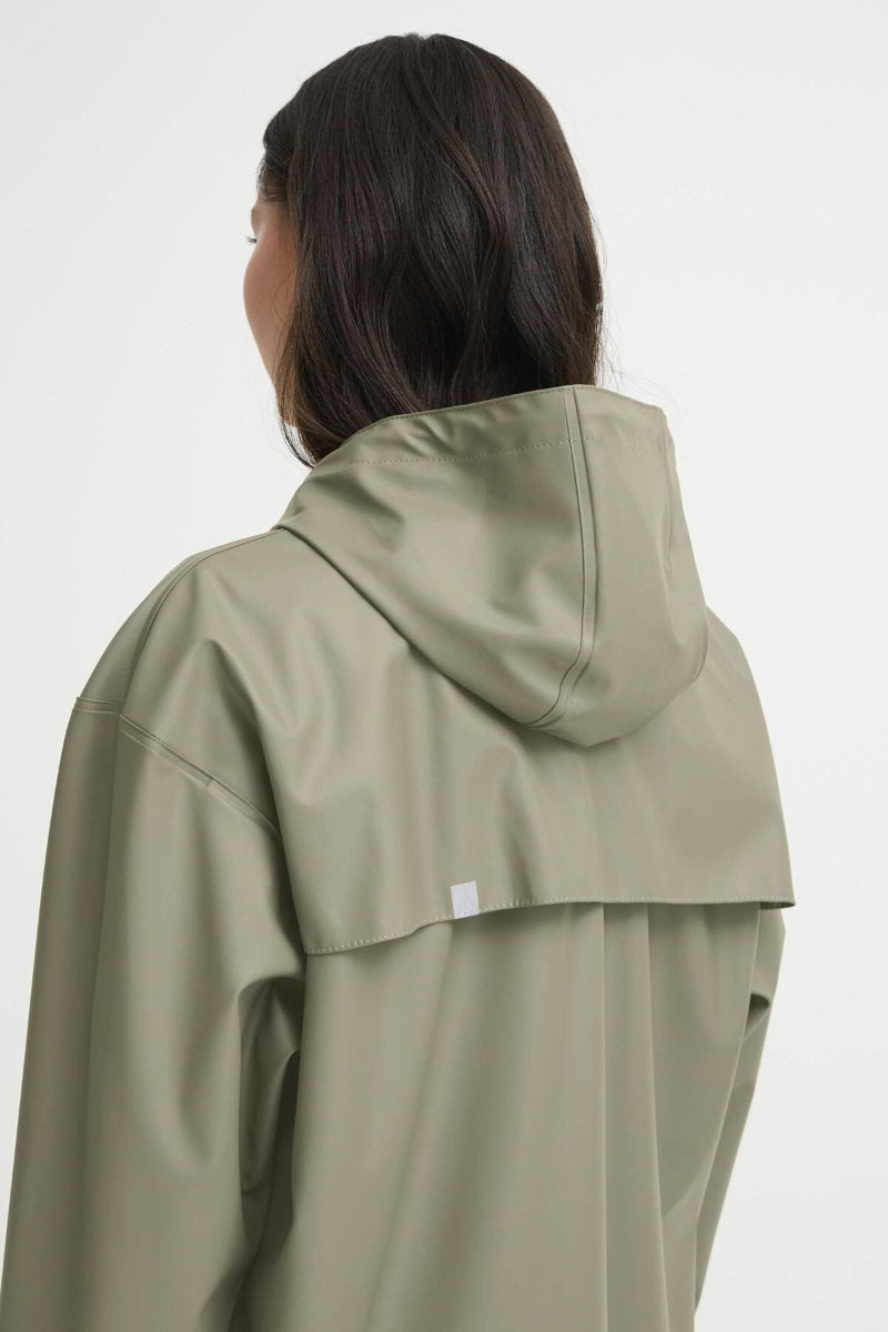 Tazi long raincoat, Sage