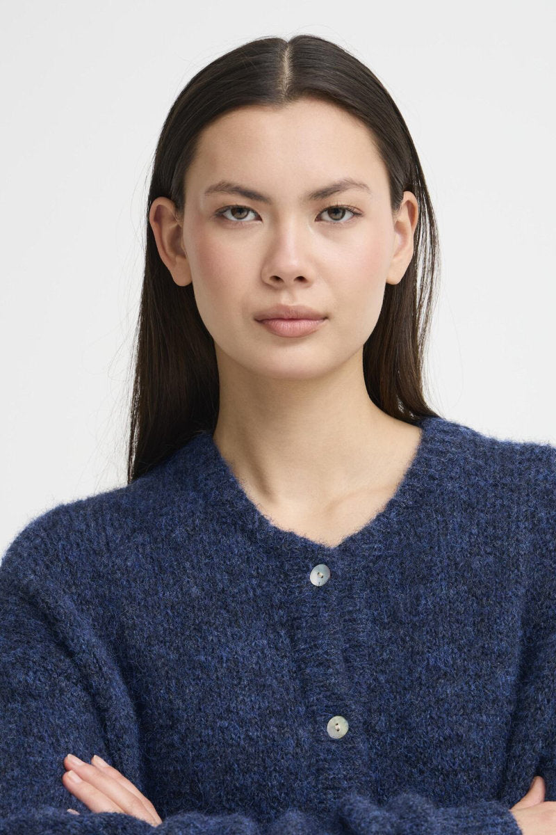 Belablue cardigan, navy mix