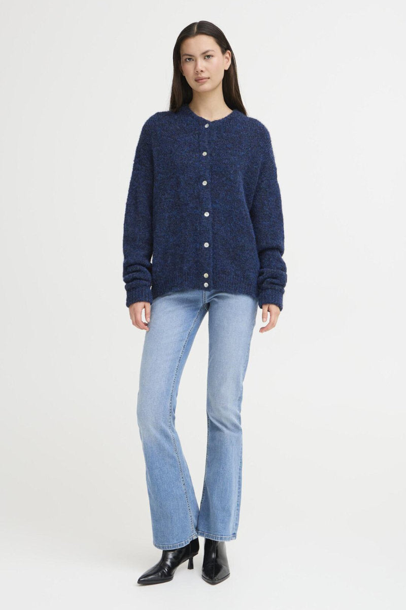 Belablue cardigan, navy mix