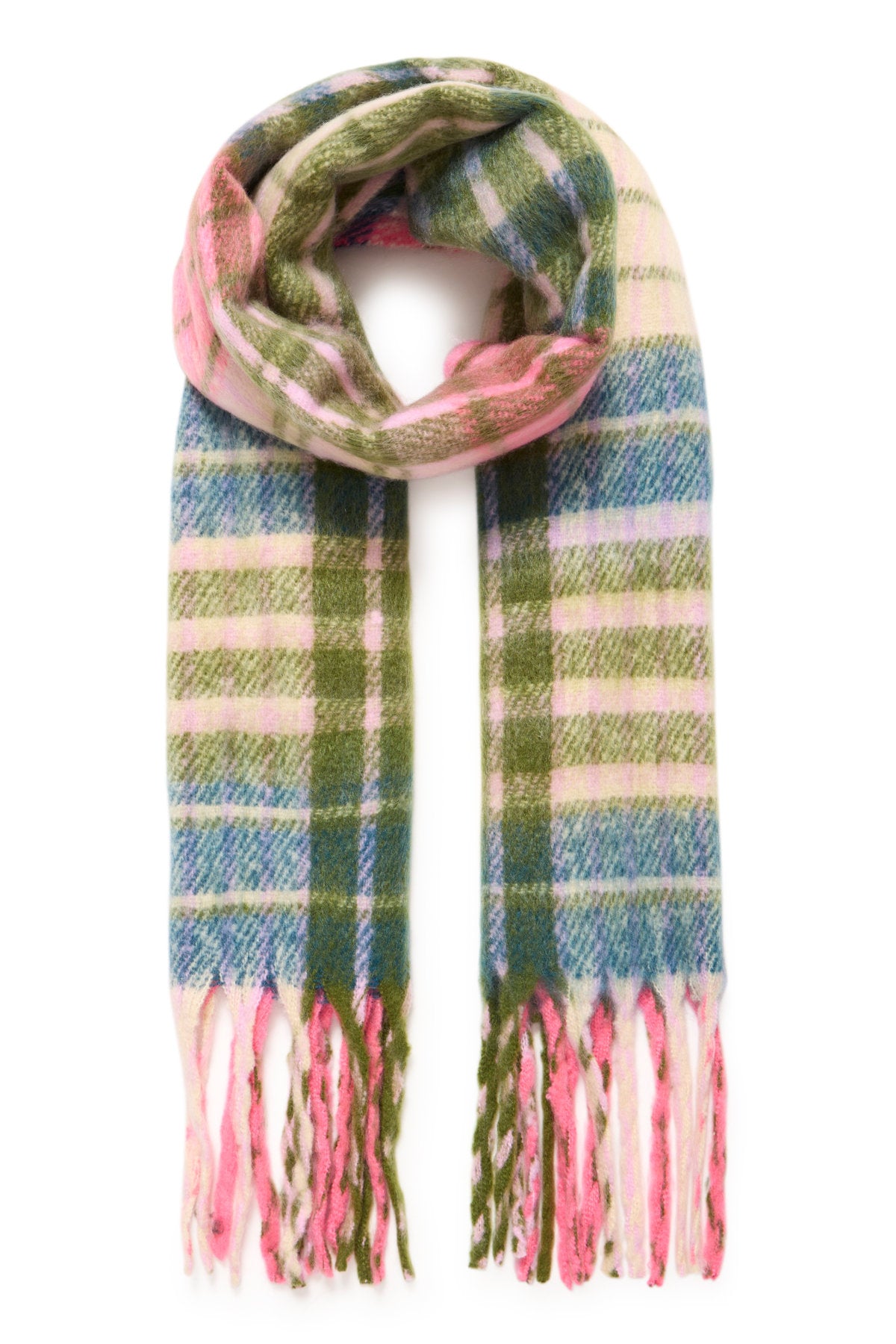 Laya scarf, pink green