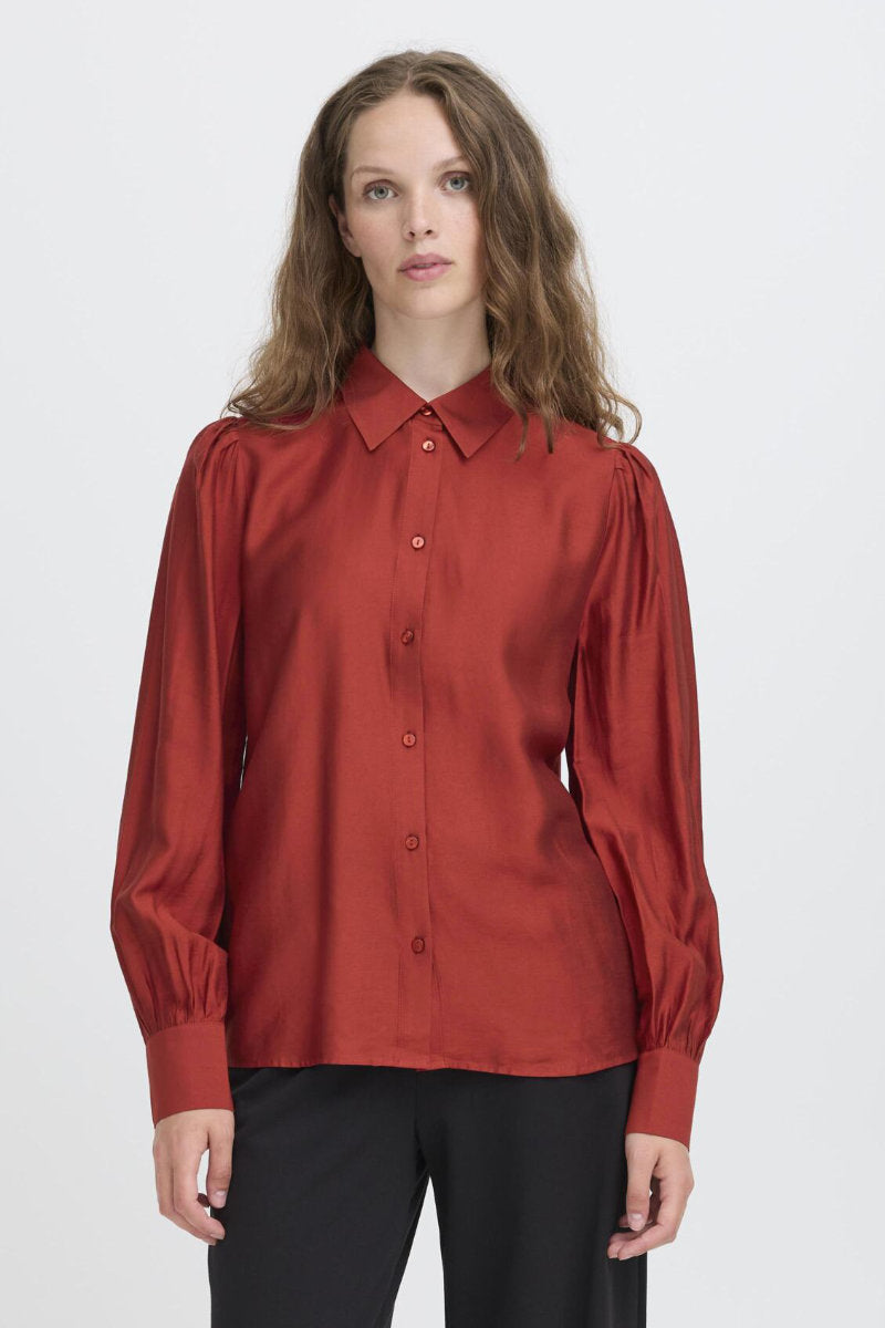 Karlani shirt, redcurrant