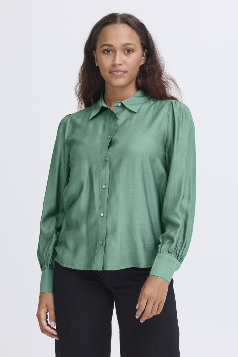 Karlani shirt, pine green