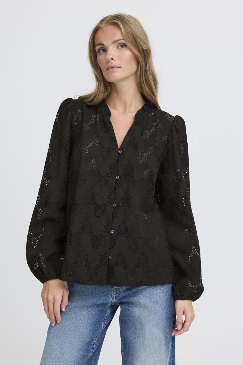 Junela shirt, black