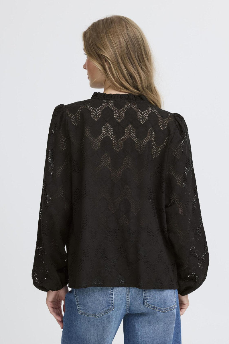 Junela shirt, black