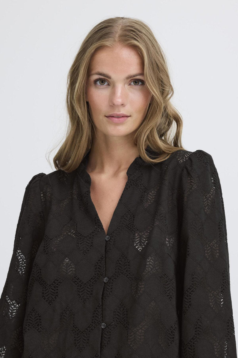 Junela shirt, black