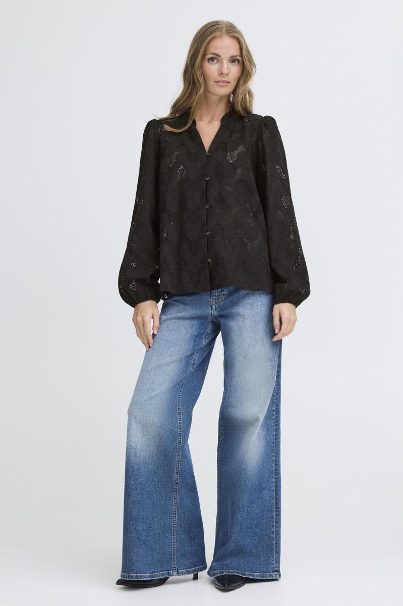 Junela shirt, black