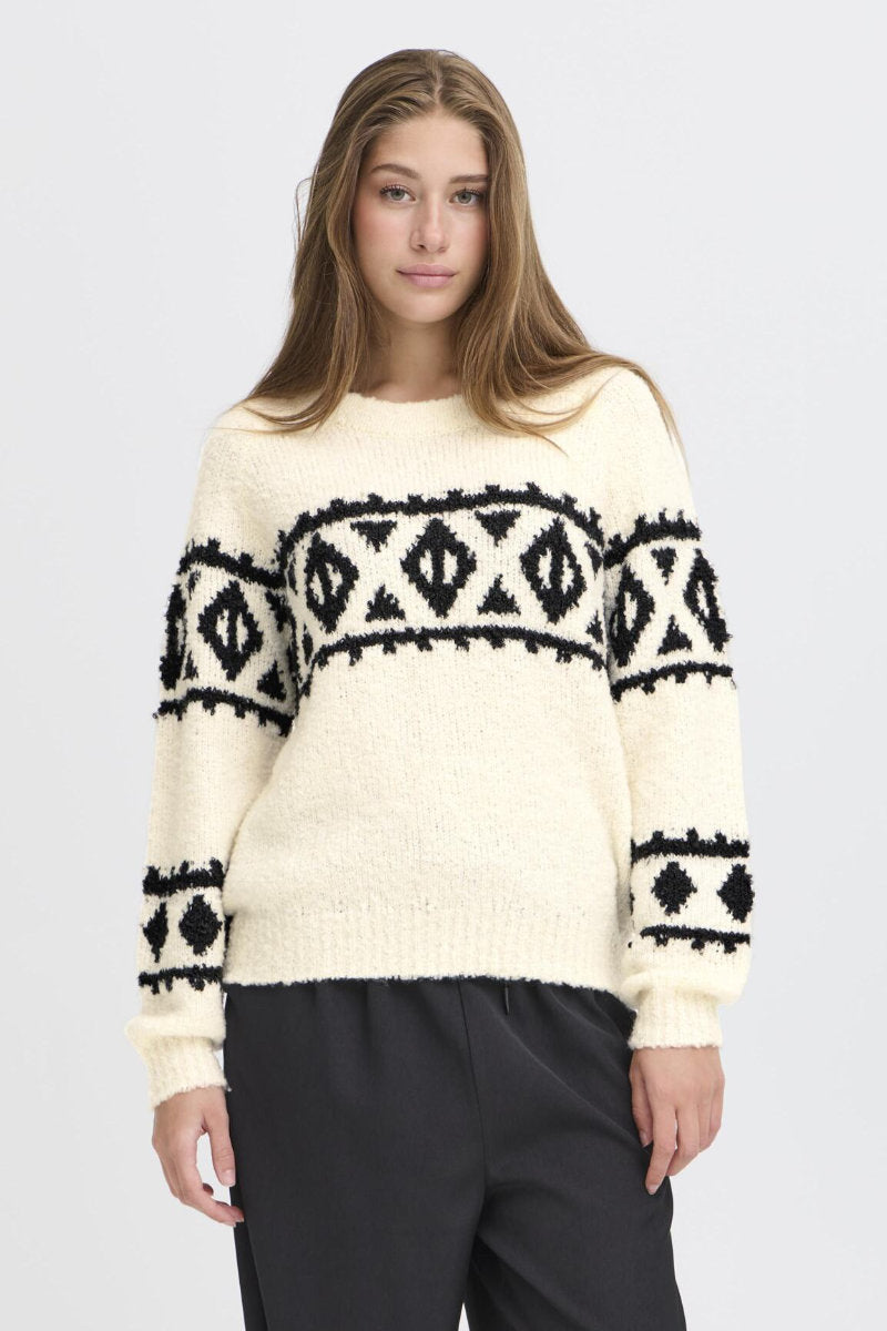 Carani jumper, ivory