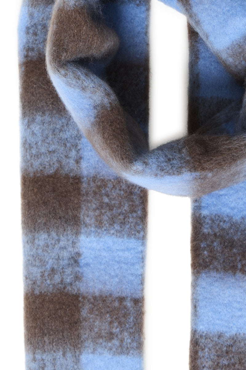 Manuella scarf, coffee blue