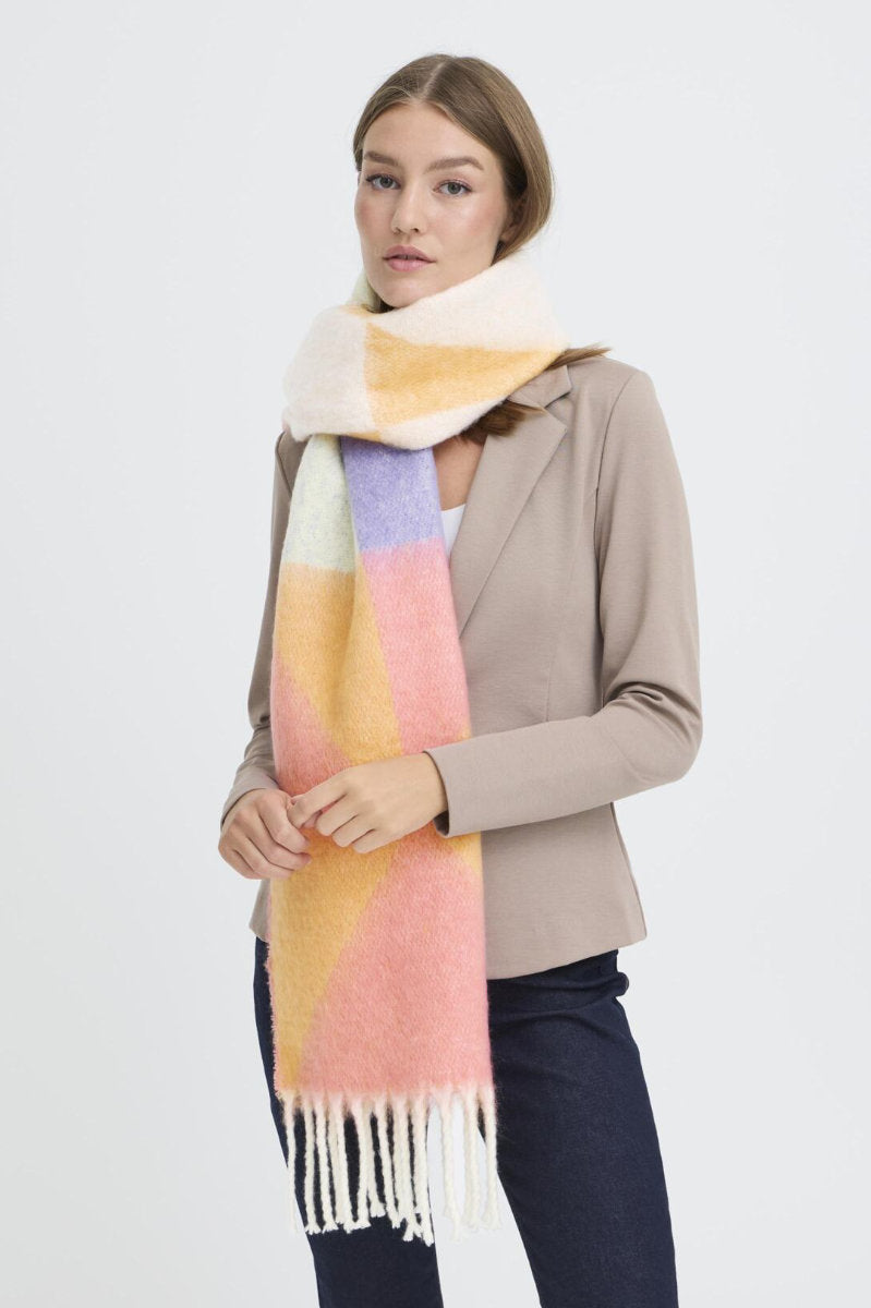 Malfrid scarf, pink lilac