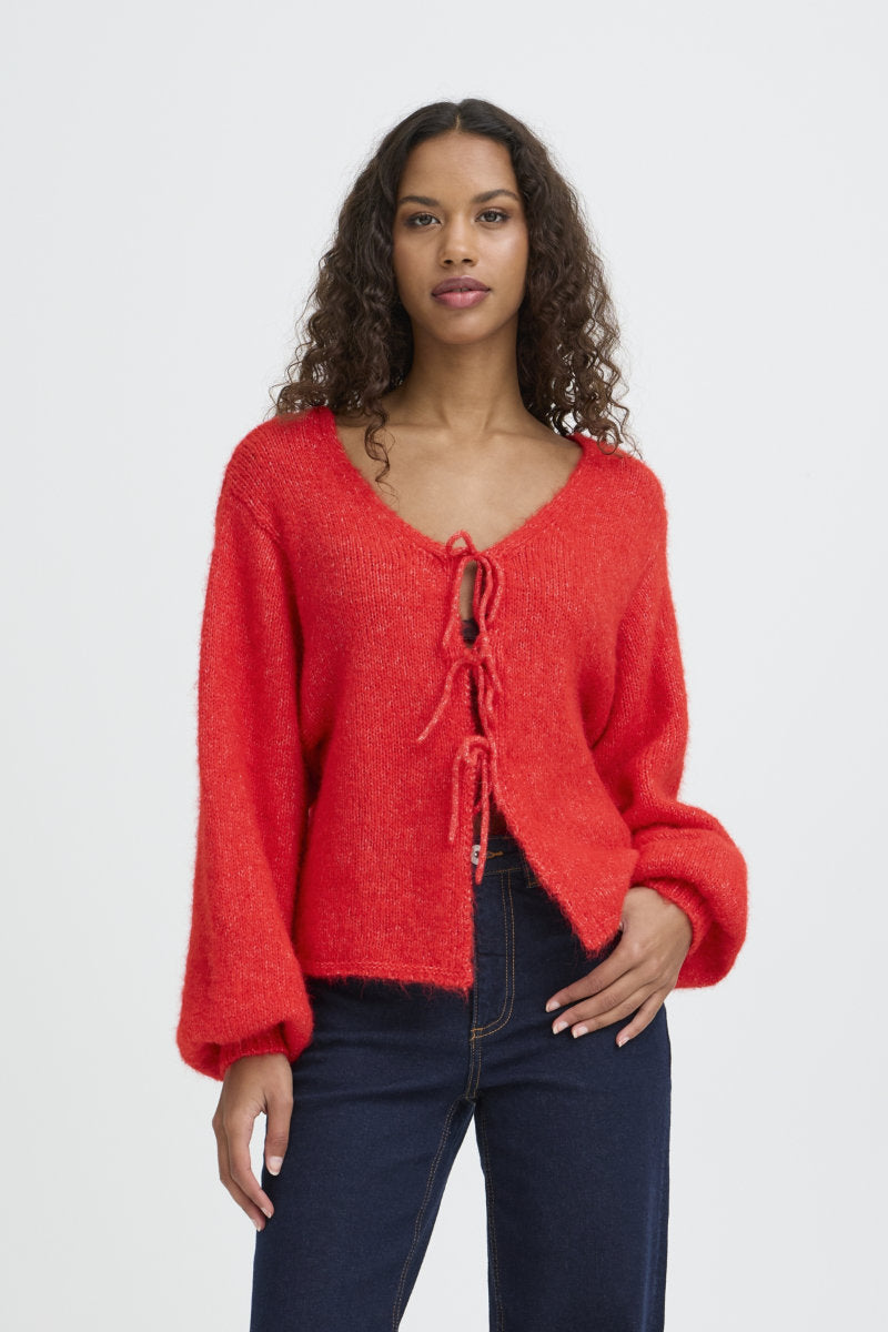Dabria cardigan, red