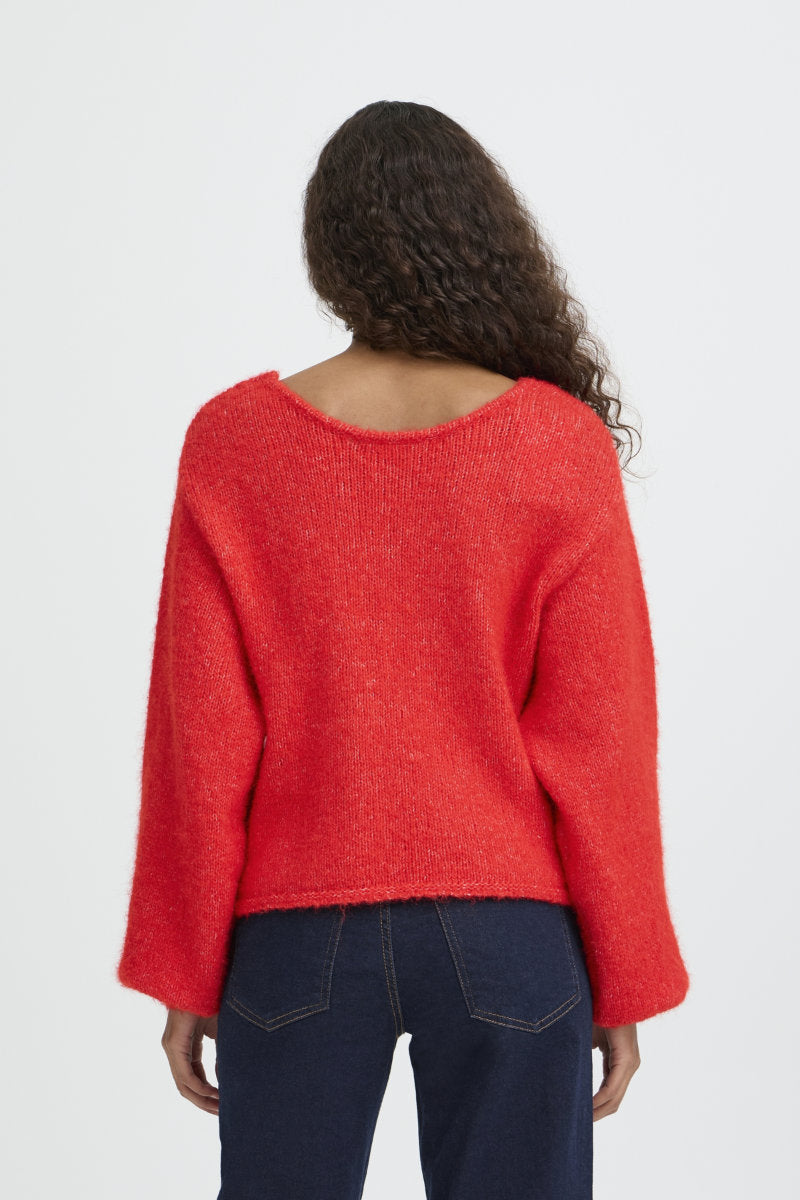 Dabria cardigan, red