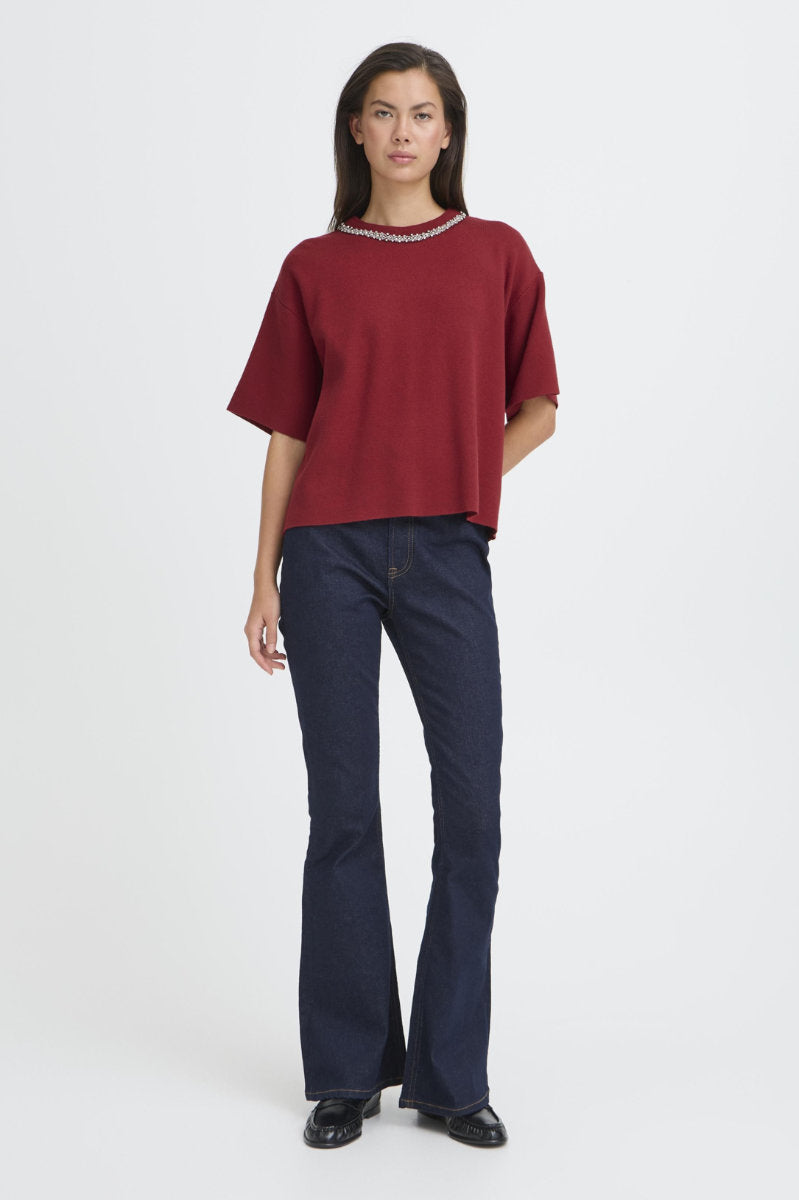 Dorise jumper, claret