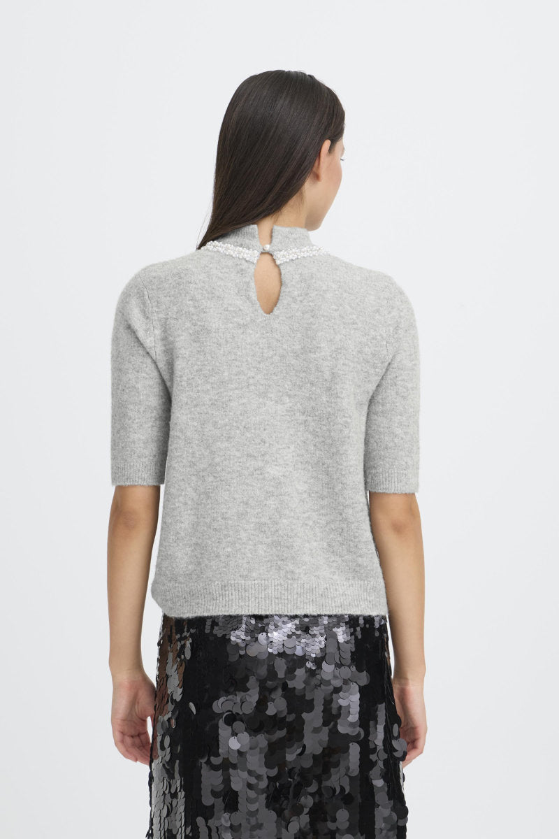 Macon short jumper, silvery grey