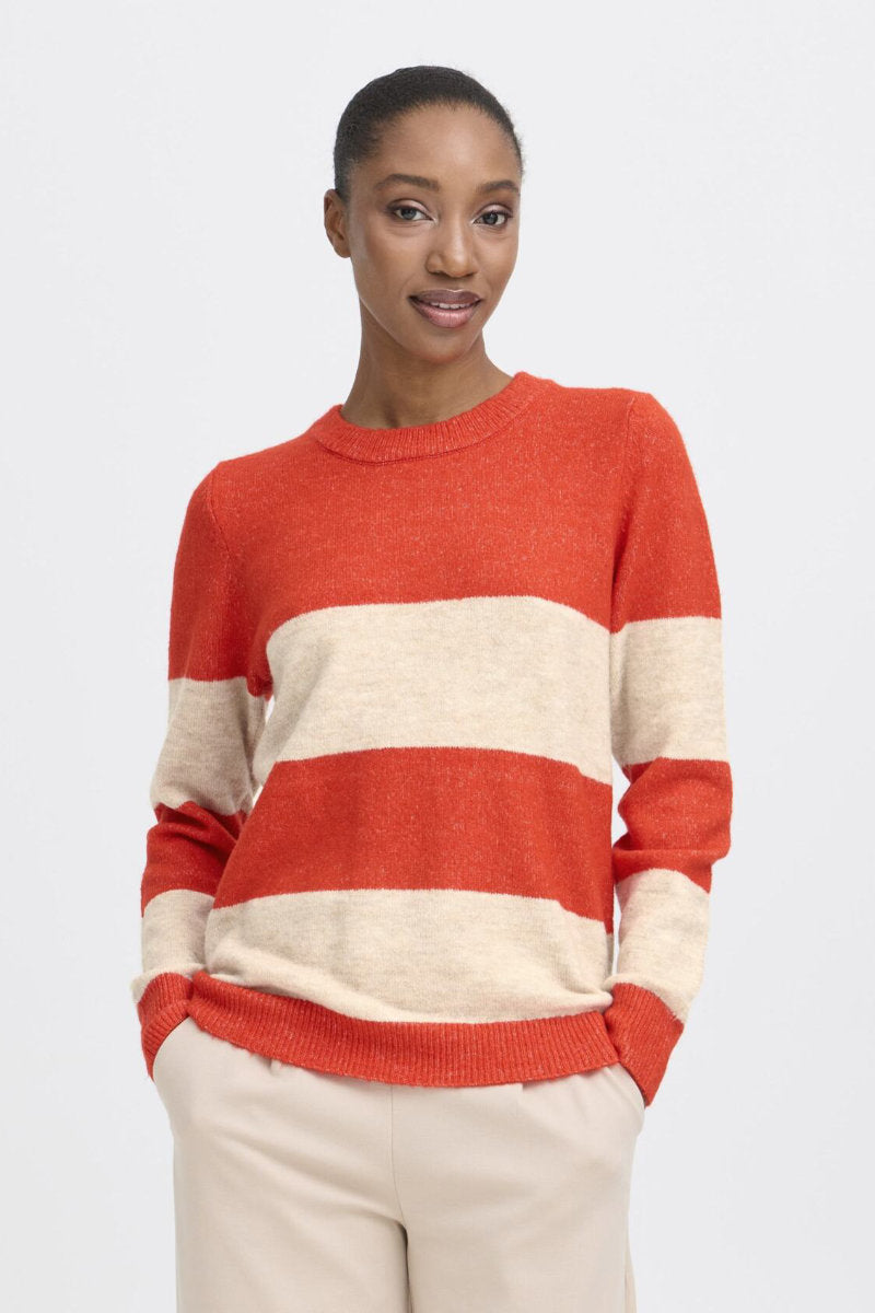 Edeen jumper, fiery red