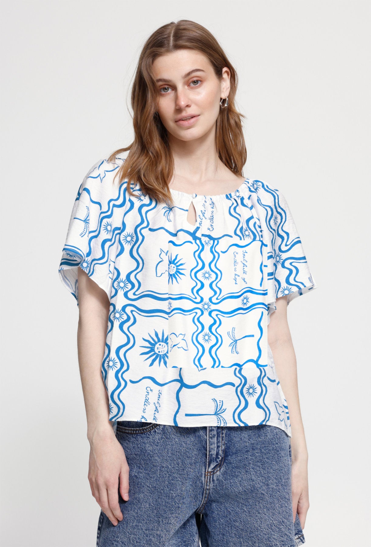 Firisa blouse, soft white