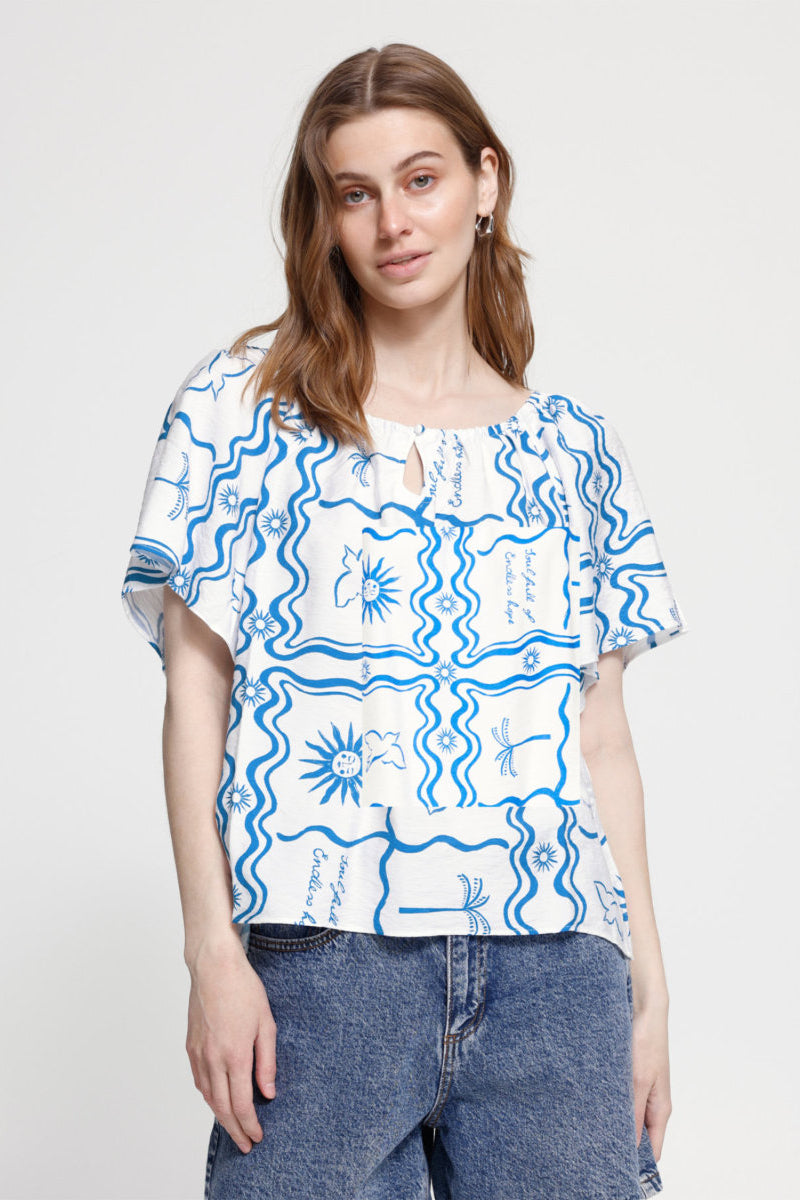 Firisa blouse, soft white