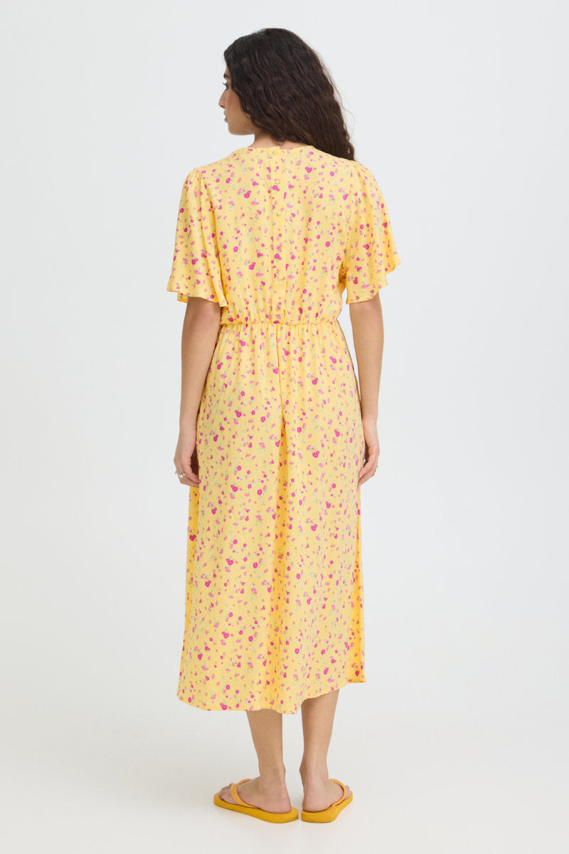Vera midi dress, yellow