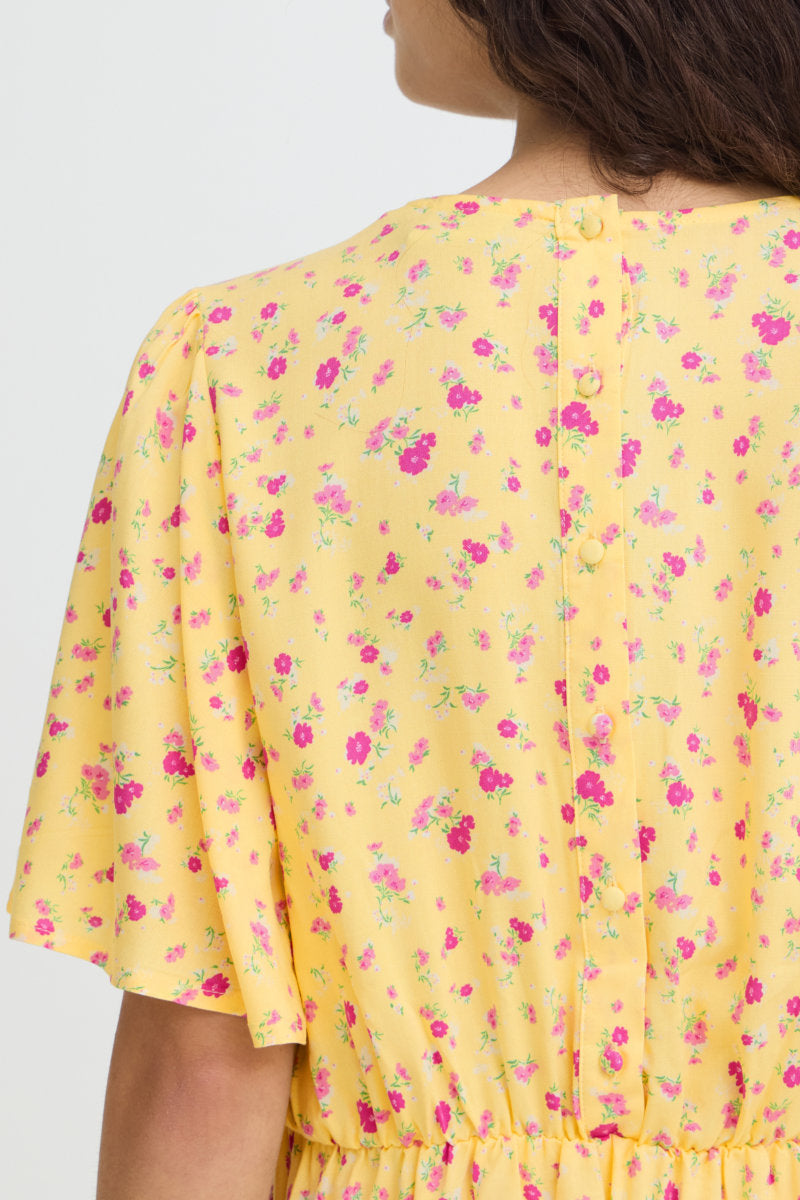 Vera midi dress, yellow