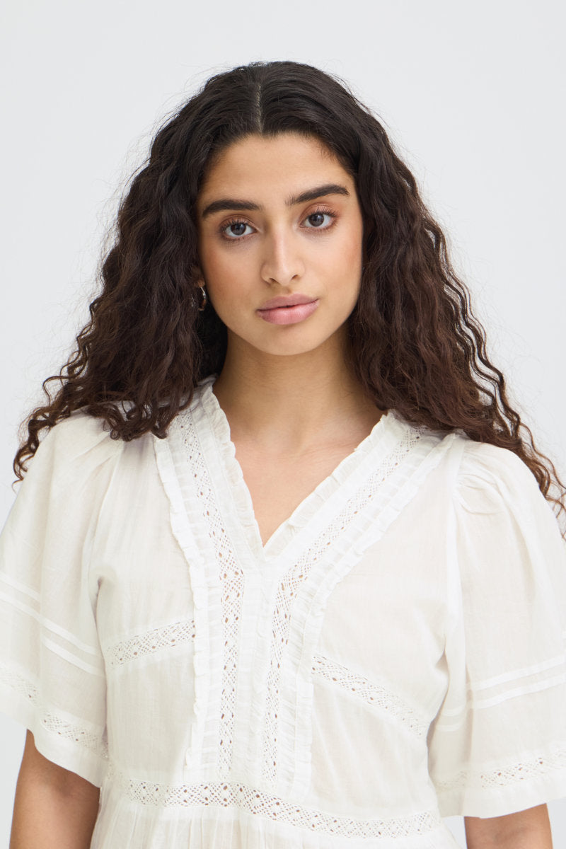 Voilana blouse, soft white