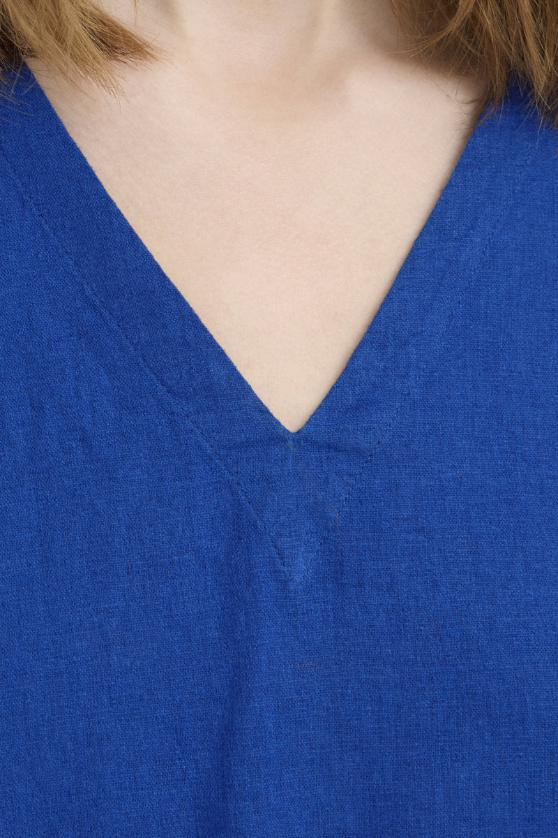 Linno t shirt, royal blue