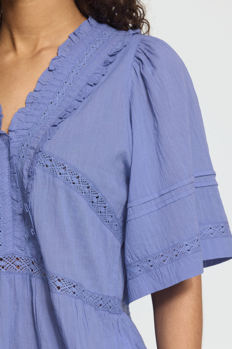 Voilana blouse, soft blue