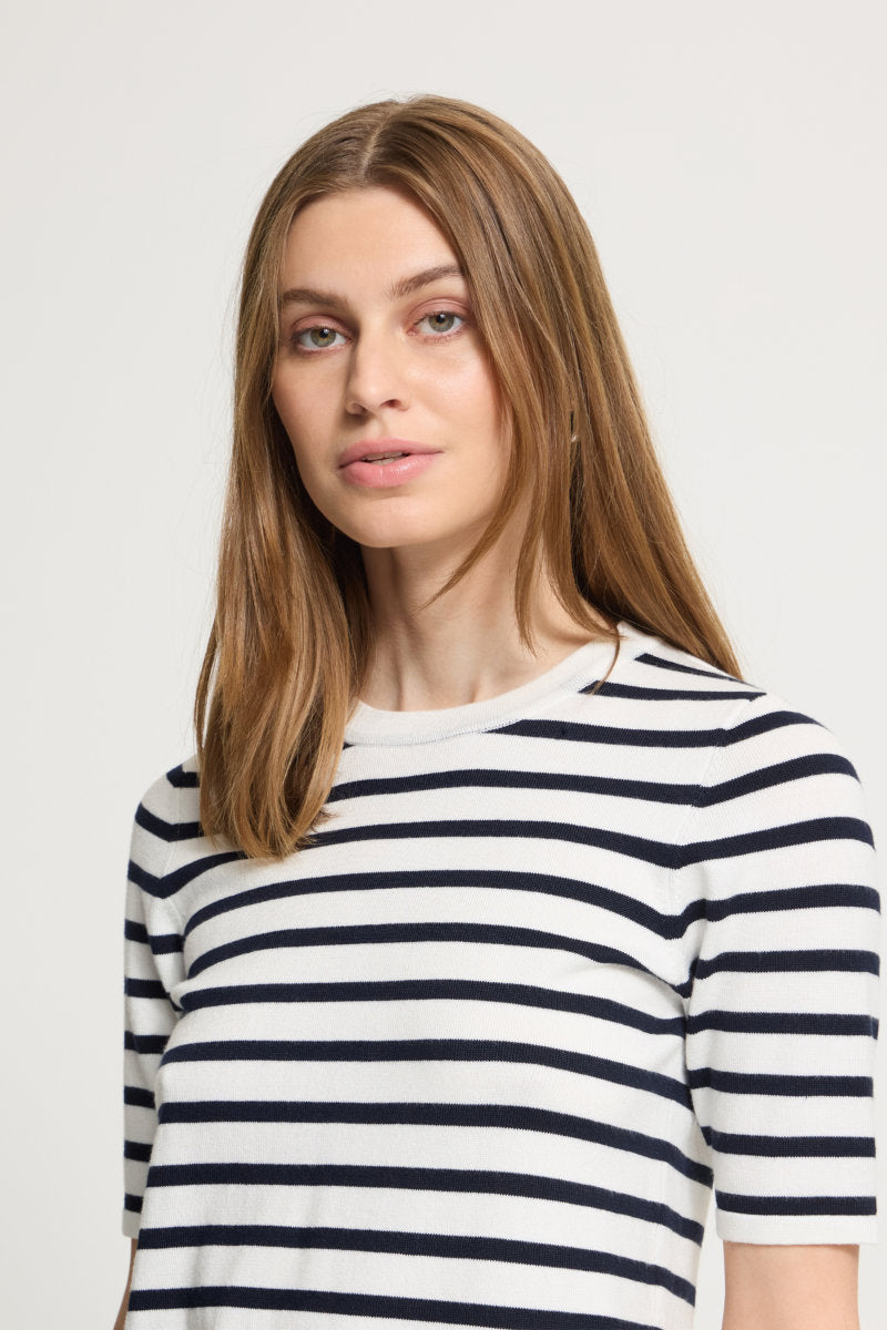 Luls stripe T shirt, white