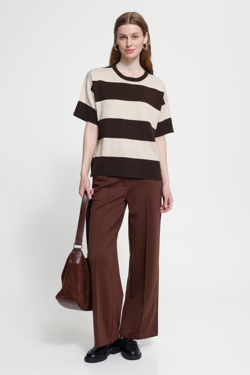 Luls boxy top, chocolate